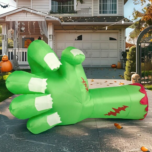 Joiedomi 9 Ft Long Giant Halloween Inflatables Zombie Arm Outdoor Decoration - Picture 8 of 8